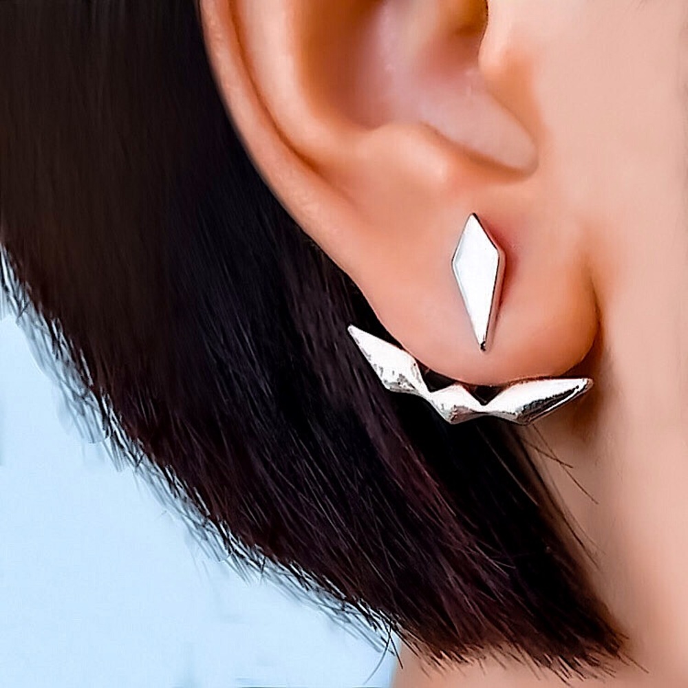 ⚜️𝟯𝟬%𝗢𝗙𝗙 𝗯𝘂𝗻𝗱𝗹𝗲𝘀 𝟯+⚜️ NEW Unique Shape Geometric Jacket Earrings - Picture 5 of 13